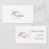 ピラティス文字Cポーズ | モノグラム文字Cピラティス 名刺 (正面/裏面)