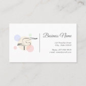 ピラティス文字Fポーズ | ピラティス文字（モノグラム） 名刺 (裏面)