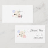 ピラティス文字Fポーズ | ピラティス文字（モノグラム） 名刺 (正面/裏面)