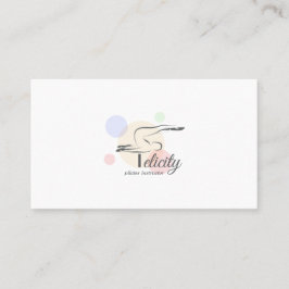 ピラティス文字Fポーズ | ピラティス文字(モノグラム) 名刺