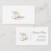 ピラティス文字Gポーズ | モノグラム文字Gピラティス 名刺 (正面/裏面)