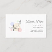 ピラティス文字Hポーズ | モノグラム文字Hピラティス 名刺 (裏面)