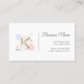 ピラティス文字Kポーズ | モノグラム文字Kピラティス 名刺 (裏面)