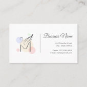 ピラティス文字Mポーズ | モノグラム文字Mピラティス 名刺 (裏面)