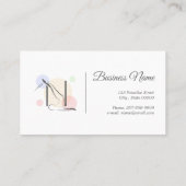 ピラティス文字Nポーズ | モノグラム文字Nピラティス 名刺 (裏面)