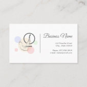 ピラティス文字Oポーズ | ピラティス文字モノグラム 名刺 (裏面)