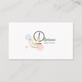 ピラティス文字Oポーズ | ピラティス文字モノグラム 名刺