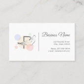 ピラティス文字Pポーズ | モノグラム文字Pピラティス 名刺 (裏面)