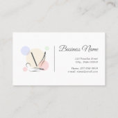 ピラティス文字Vポーズ | モノグラム文字Vピラティス 名刺 (裏面)