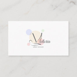 ピラティス文字Vポーズ | モノグラム文字Vピラティス 名刺