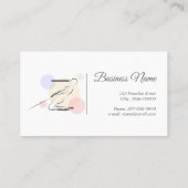 ピラティス文字Zポーズ | モノグラム文字Zピラティス 名刺 (裏面)