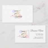 ピラティス文字Zポーズ | モノグラム文字Zピラティス 名刺 (正面/裏面)