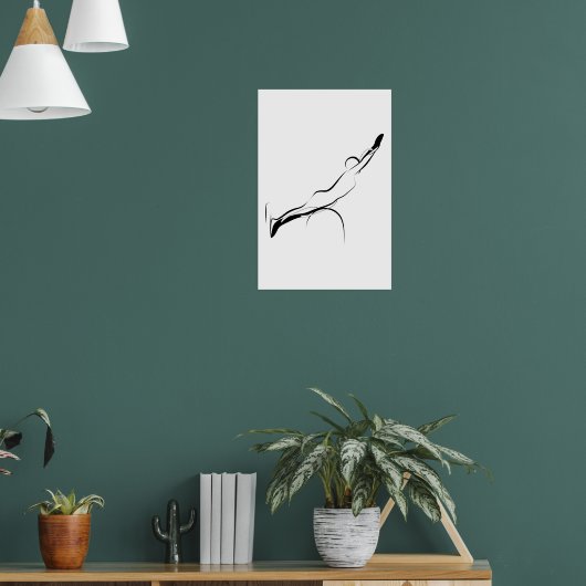 ピラティス白鳥ポーズ – はしご樽 ポスター (リビング1)