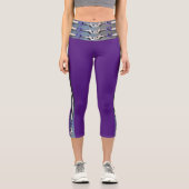 ピラティス脚の春は高いウェイストキャプリスになる カプリレギンス (正面)