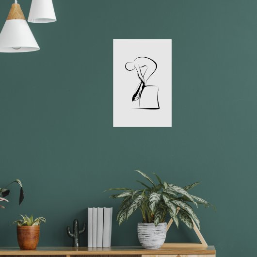 ピラティス腱ステッチポーズ – Wunda Chair ポスター (リビング1)