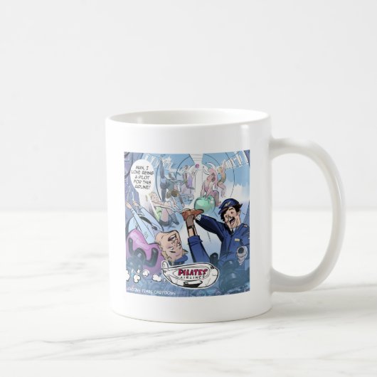 ピラティス航空 Rick London 面白いギフト コーヒーマグカップ (右)