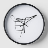 ピラティス100ポーズ – Wunda Chair 壁時計 (正面)