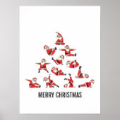 ピラティス サンタ マット クリスマス ポスター (正面)