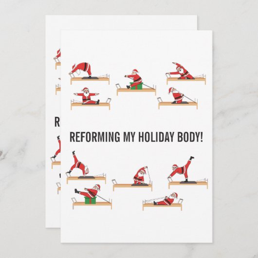 ピラティス サンタ リフォーマー クリスマス (正面/裏面)