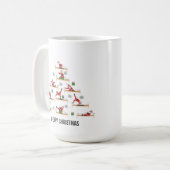 ピラティス サンタ リフォーマー クリスマス コーヒーマグカップ (正面左)