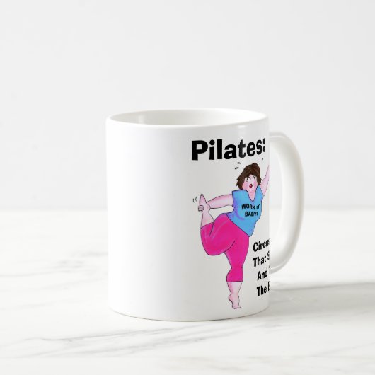 "ピラティス – サーカス行為" コーヒーマグカップ (正面右)