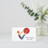 ピラティス・トレーニング・ビジネス・カード 名刺 (スタンド正面)