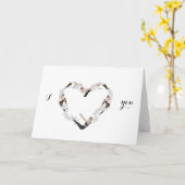 ピラティス バレンタインデーのカード 愛してる カード (黄色い花)