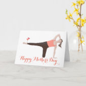 ピラティス　母の日のサイドキック カード (黄色い花)