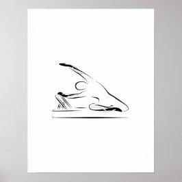 ピラティス – mermaid on the reformer poster ポスター