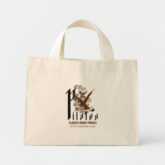 ピラティスII – 印刷バッグ ミニトートバッグ (正面)