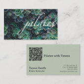 ピラティスQR 名刺 (正面/裏面)