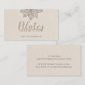 ピラテモダンスインストラクターロータスフラワー 名刺 (正面/裏面)