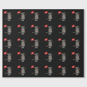 ピラトおもしろいパイレーツラットプンダークBG ラッピングペーパー (フラット)