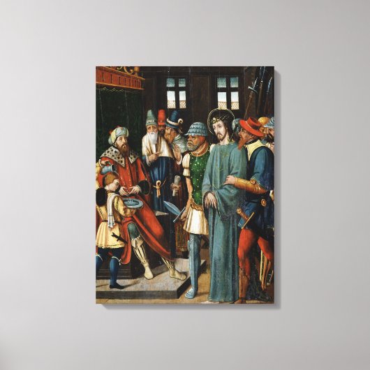 ピラトの前のイエス キャンバスプリント (正面)