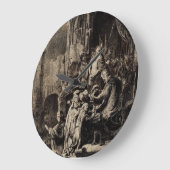 ピラトの前のイエス・キリスト ラージ壁時計 (傾斜)