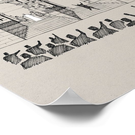 ピラトの前のイエス – ユダヤ人の聖書壁の王 ポスター (角)