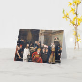 ピラトの前のキリスト1880バイミハリー・ムンカッシー カード (黄色い花)