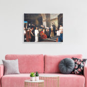 ピラトの前のキリスト1880バイミハリー・ムンカッシー キャンバスプリント (インサイチュ (リビング))