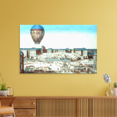 ピラトレデュロージエの熱気室の最初の飛行 キャンバスプリント (インサイチュ (リビング))