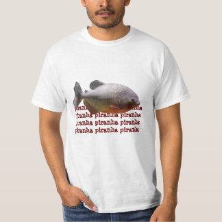 ピラニアの南アフリカの魚の安価の価値ティー Tシャツ