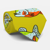 ピラニアの壁紙 ネクタイ (ロール)