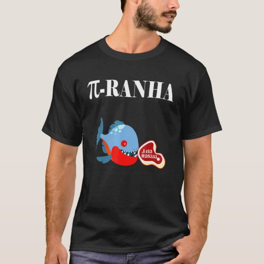 ピラニアの算数 Tシャツ (正面)