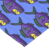 ピラニアの魚の漫画 テーブルクロス (アングル)