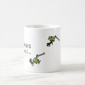 ピラニアはクールです。 (マグのデザインのまわりの覆い) コーヒーマグカップ (中央)