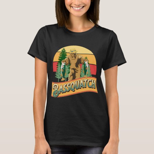 ピラニア漁師デザイン Tシャツ (正面)