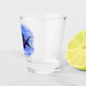 ピラニア魚の漫画 ショットグラス (右)