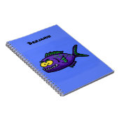 ピラニア魚の漫画 ノートブック (右側)