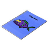 ピラニア魚の漫画 ノートブック (左側)