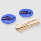 ピラニア魚の漫画 ハンドファン (組立なし)