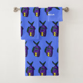 ピラニア魚の漫画 バスタオルセット (インサイチュ)